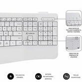 Keyboard and Mouse Subblim SUBKBC-DCOPW1 White
